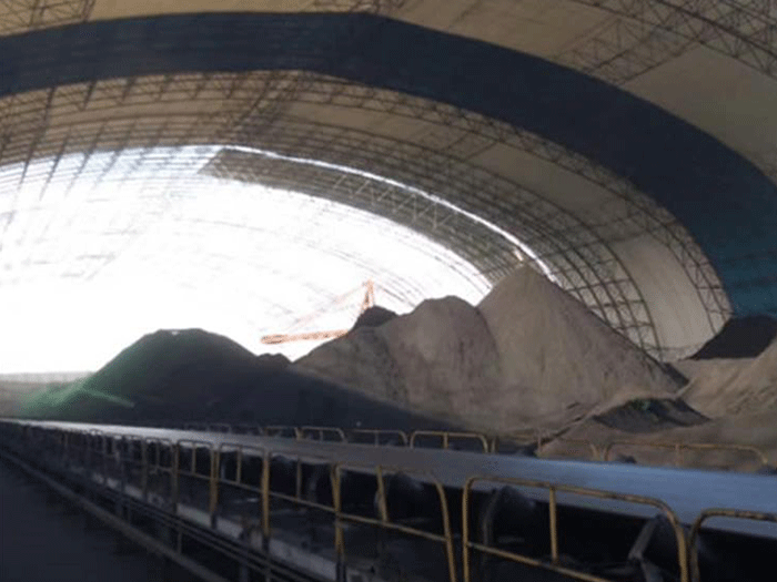 库尔勒煤棚料仓网架